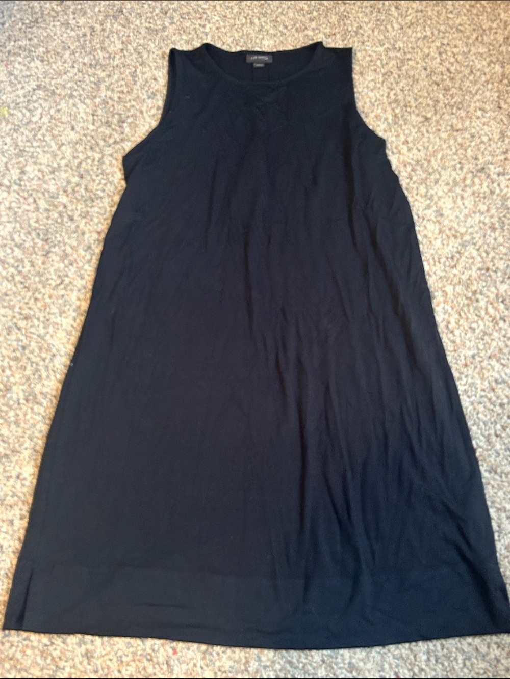 J. Jill Black Sleeveless A-Line Dress